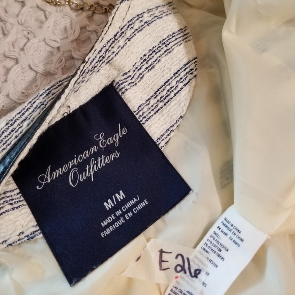 🌻🌺🌻AMERICAN EAGLE KNIT ZIP UP BLAZER JACKET!! - Picture 5 of 7